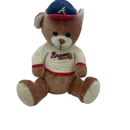 Vintage Preowned Atlanta Braves Brown Teddy Bear Stuffed Animal - 654354235342 - Warehouse Toys