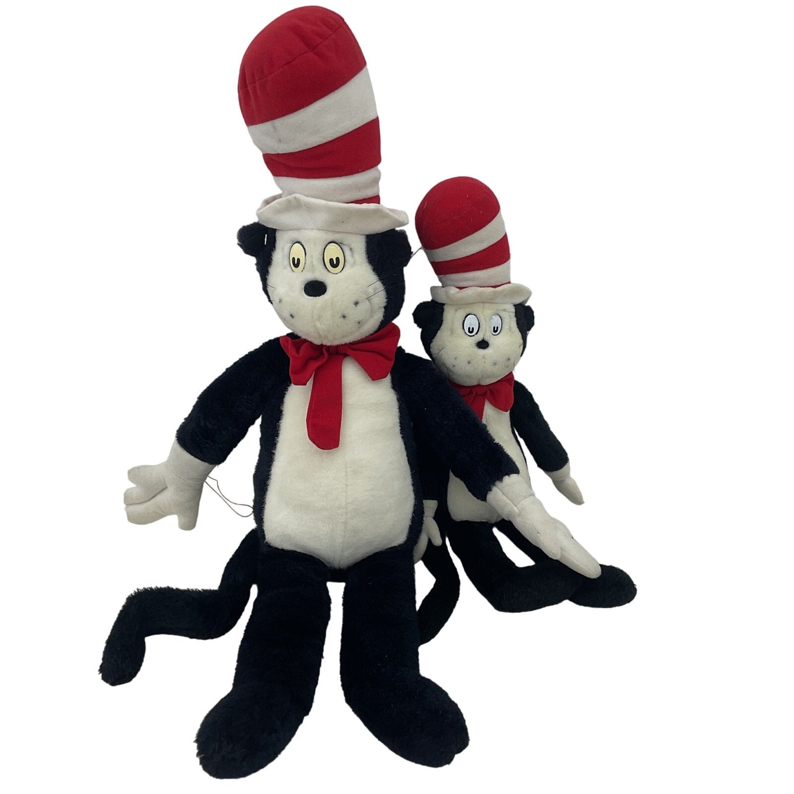 Vintage Preowned LOT 2 Dr. Seuss Cat in the Hat Character Plush Dolls Macy's - Warehouse Toys