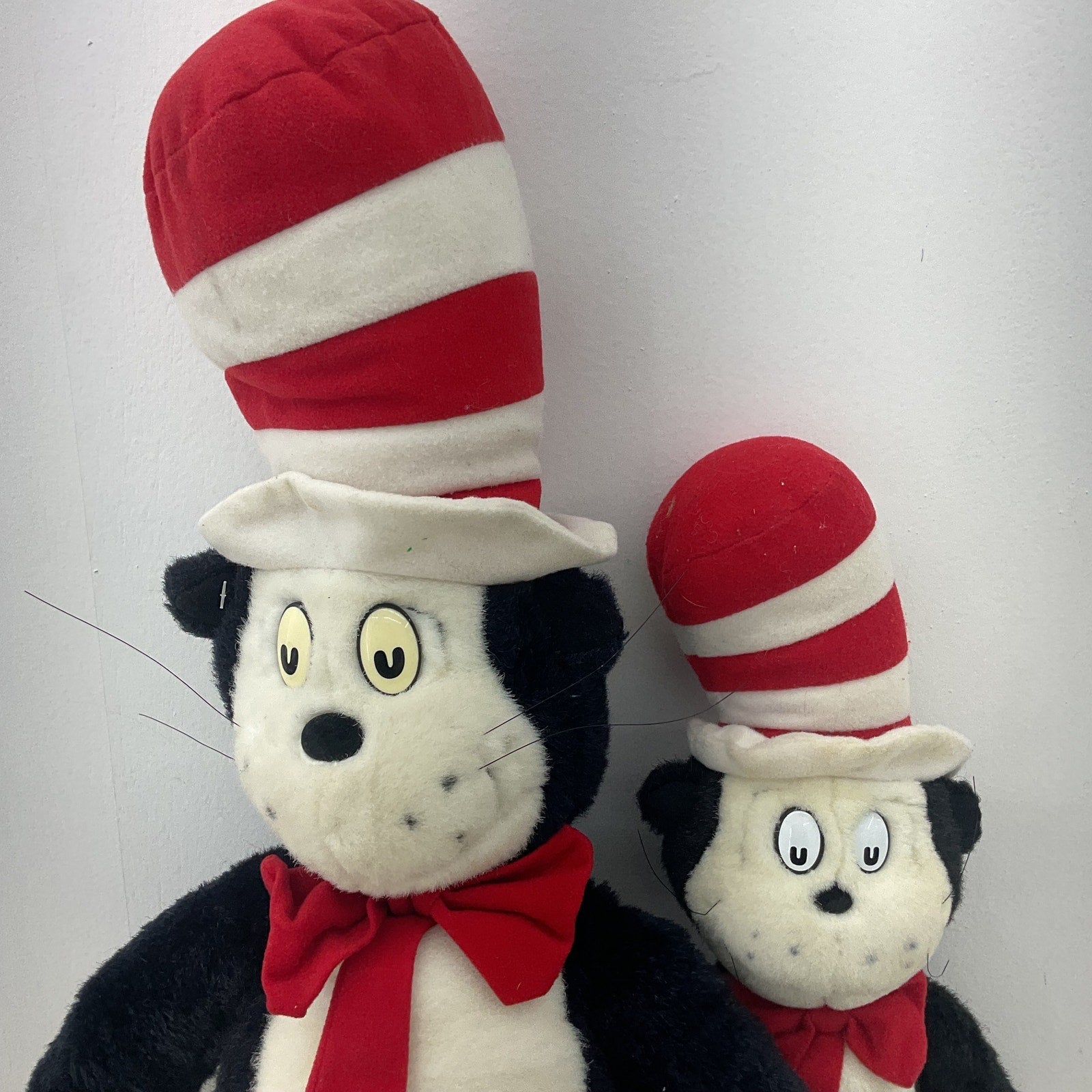 Vintage Preowned LOT 2 Dr. Seuss Cat in the Hat Character Plush Dolls Macy's - Warehouse Toys