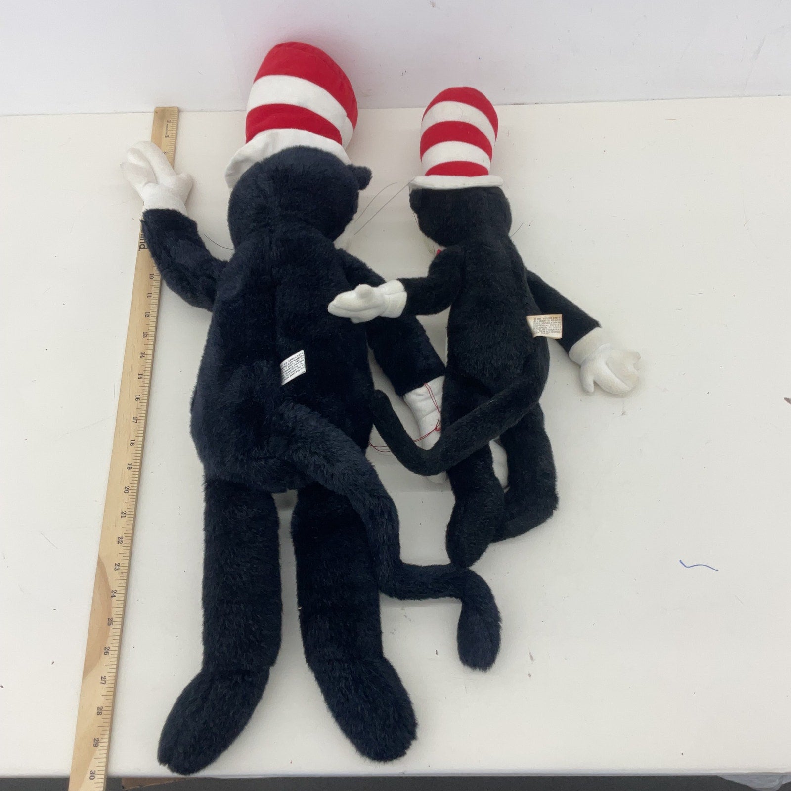 Vintage Preowned LOT 2 Dr. Seuss Cat in the Hat Character Plush Dolls Macy's - Warehouse Toys