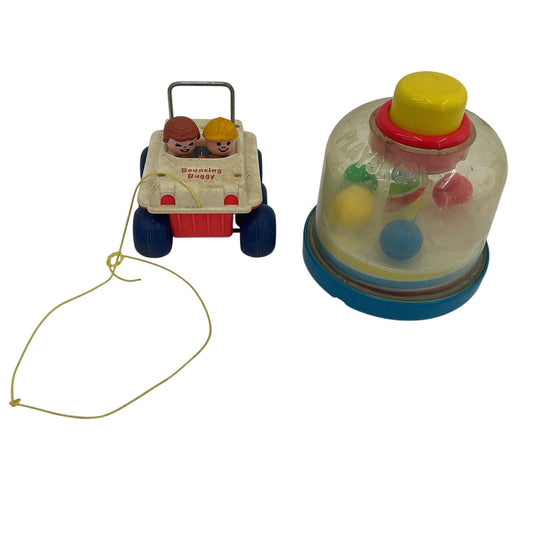 Vintage Preowned LOT Classic Toys Fisher Price Bouncing Buggy Playskool Bubble - Warehouse Toys