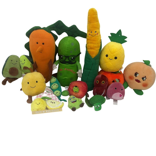 Vintage Preowned Vegimals Soft Cuddly Assorted Styles Corn Avocados Cucumber - Warehouse Toys