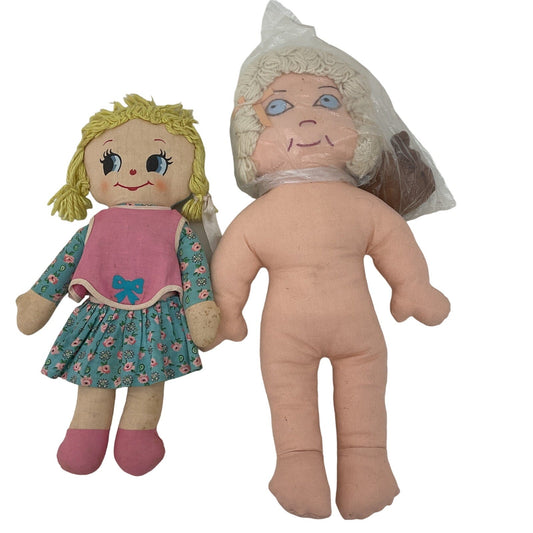 Vintage Rag Doll Plush Soft Body Commonwealth Dolls of Distinction & Granny Doll - Warehouse Toys