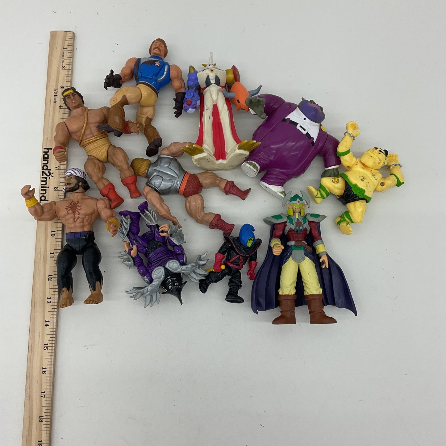 Vintage Random Loose Mix Action Figures MOTU Space Jam Hercules Yu Gi Oh Digimon - Warehouse Toys