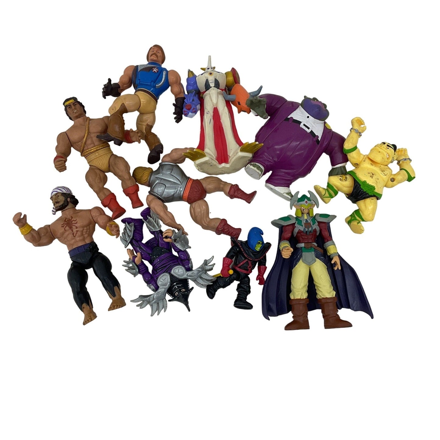 Vintage Random Loose Mix Action Figures MOTU Space Jam Hercules Yu Gi Oh Digimon - Warehouse Toys