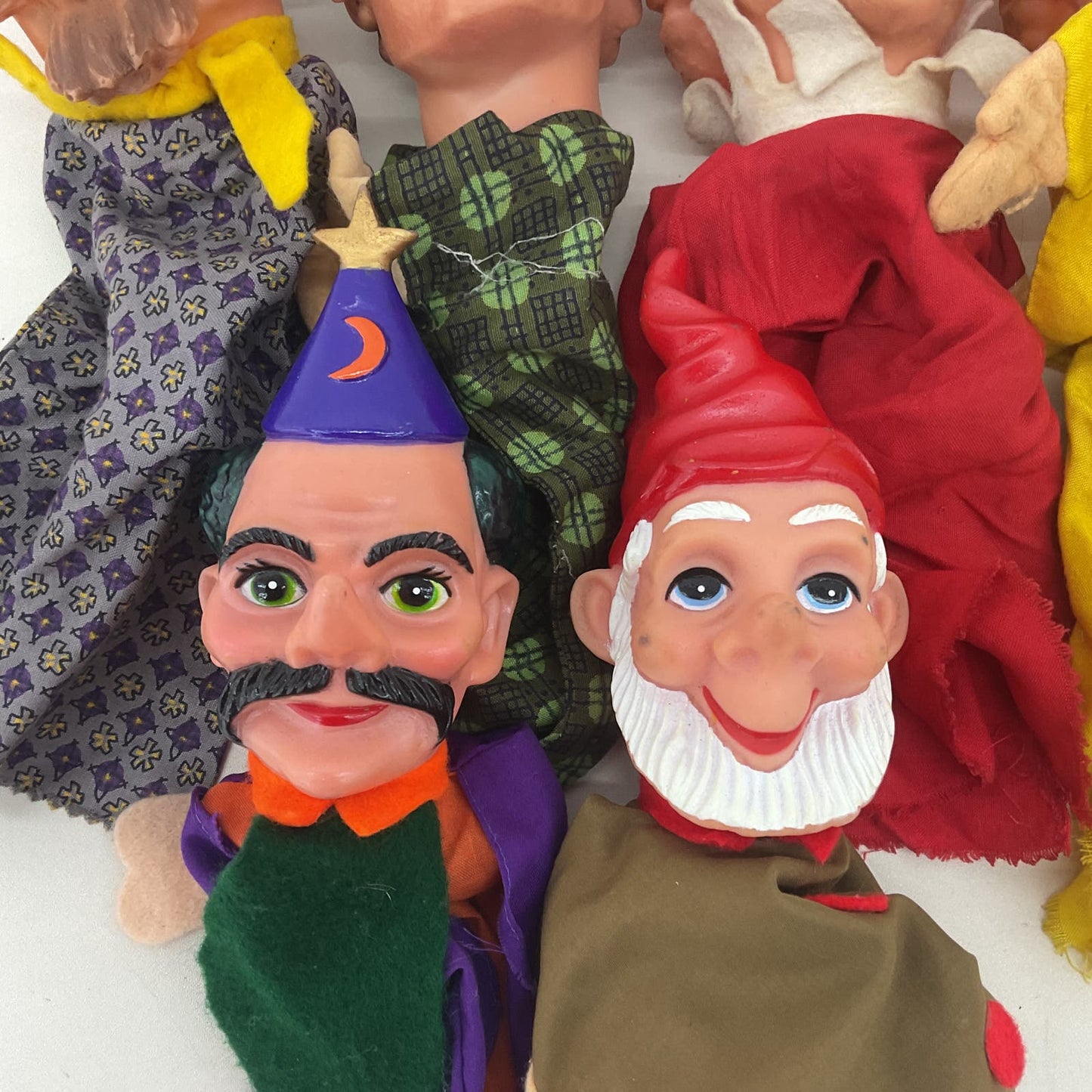 Vintage Scheithauer Western Germany & Others Rubber Headed Hand Puppets Toys - Warehouse Toys