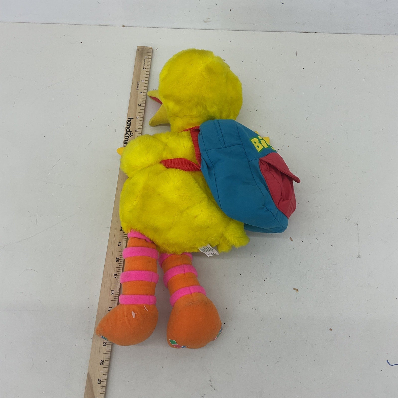 Vintage Sesame Street Play & Teach Big Bird Interactive Plush w/ Bag of Blocks - Warehouse Toys