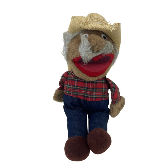 Vintage Shotgun Red Hee Haw Country Plush Doll in Hat Stuffed Animal - Warehouse Toys