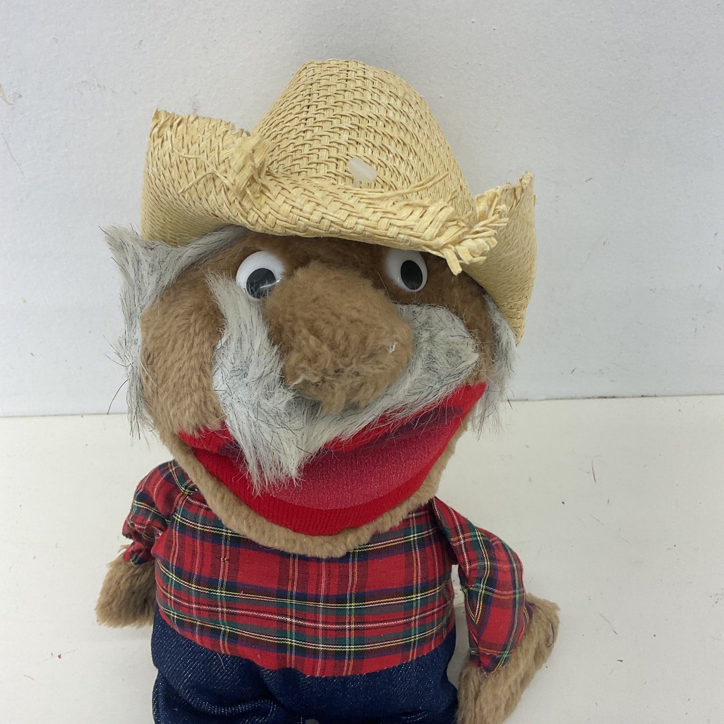 Vintage Shotgun Red Hee Haw Country Plush Doll in Hat Stuffed Animal - Warehouse Toys