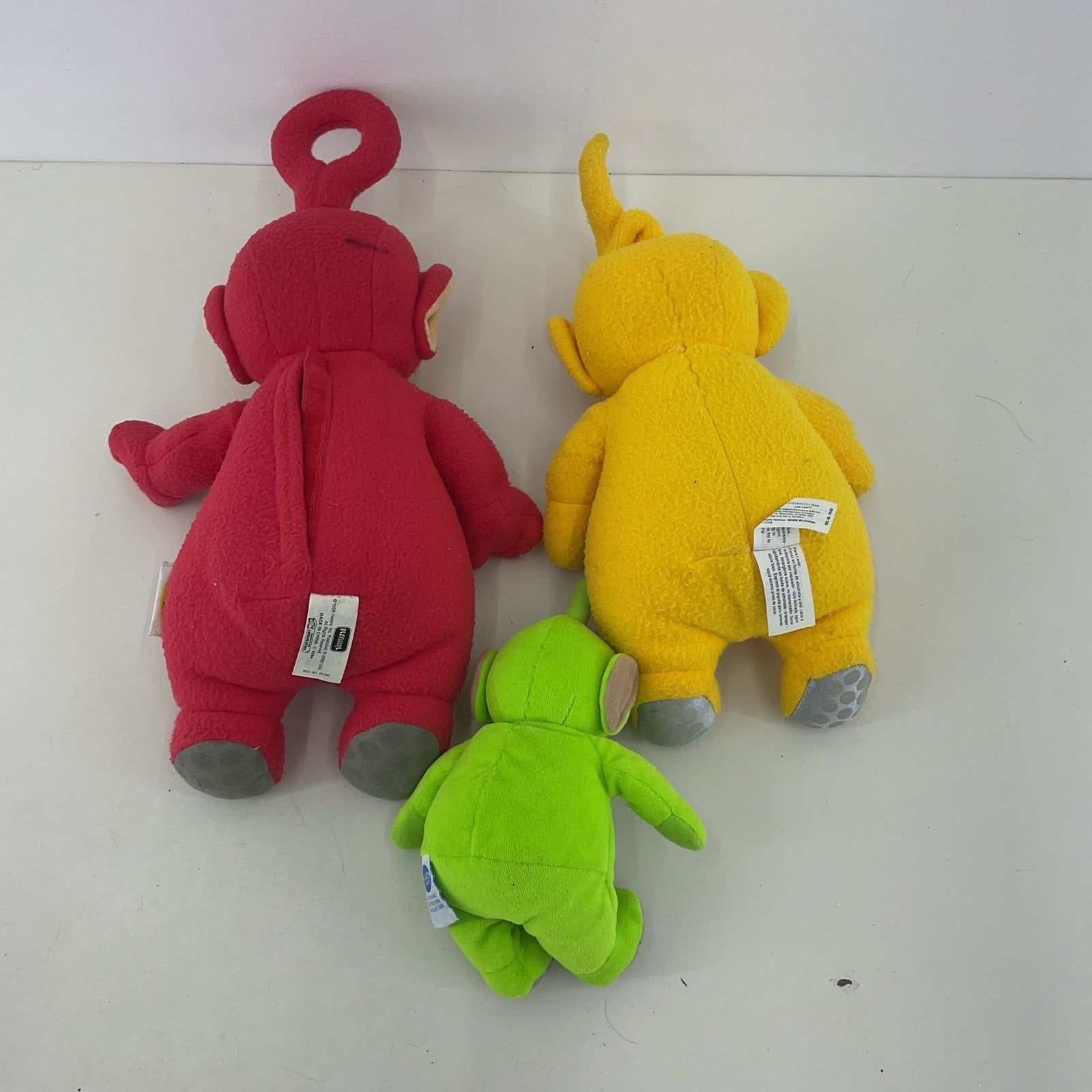 Vintage Teletubbies Plush LOT Po Laa Laa Dipsy Green Yellow Red Dolls - Warehouse Toys