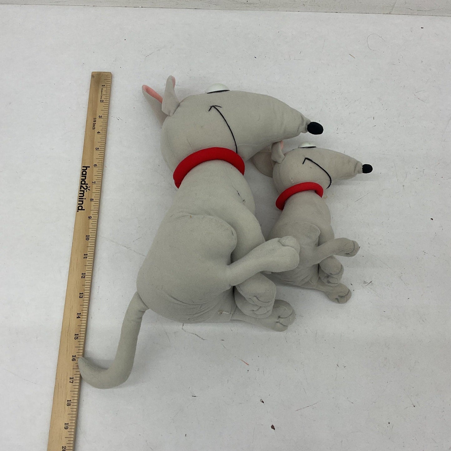 Vintage Tim Burton's Family Dog Cartoon Character Plush LOT 2 Stuffed - Preowned - Warehouse Toys