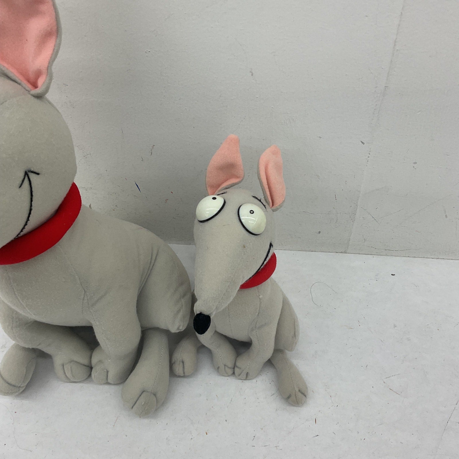 Vintage Tim Burton's Family Dog Cartoon Character Plush LOT 2 Stuffed - Preowned - Warehouse Toys