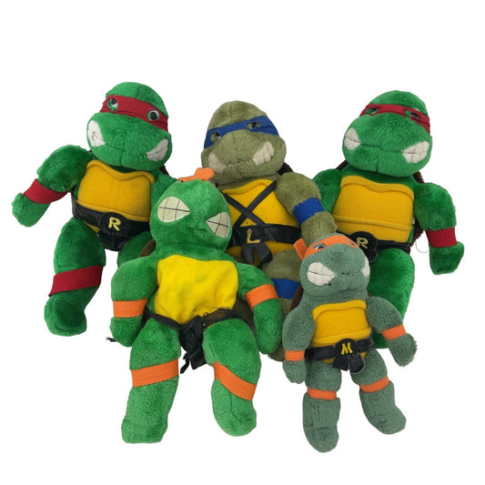 Vintage TMNT Ninja Turtles Michelangelo Raphael Plush Dolls Toys LOT Preowned - Warehouse Toys