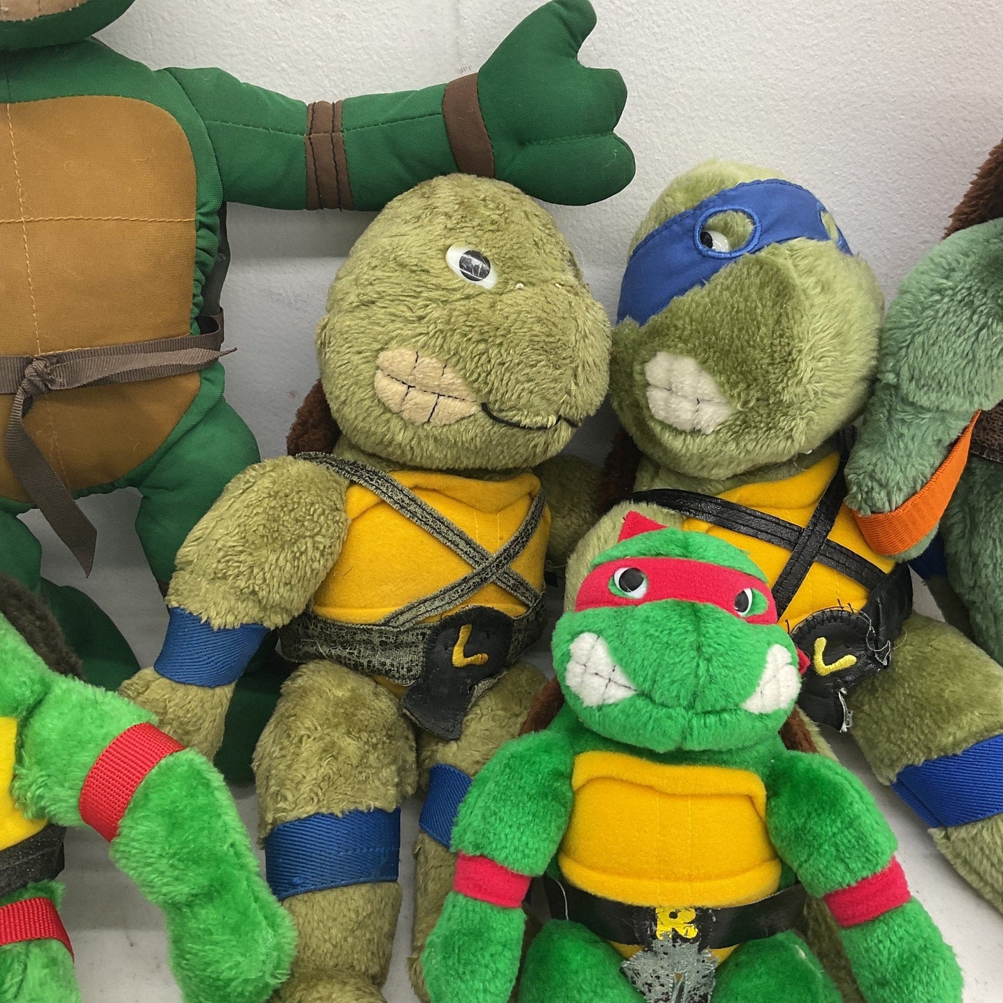 Vintage TMNT Teenage Mutant Ninja Turtles Plush Dolls Toys LOT 5 lbs Preowned - Warehouse Toys