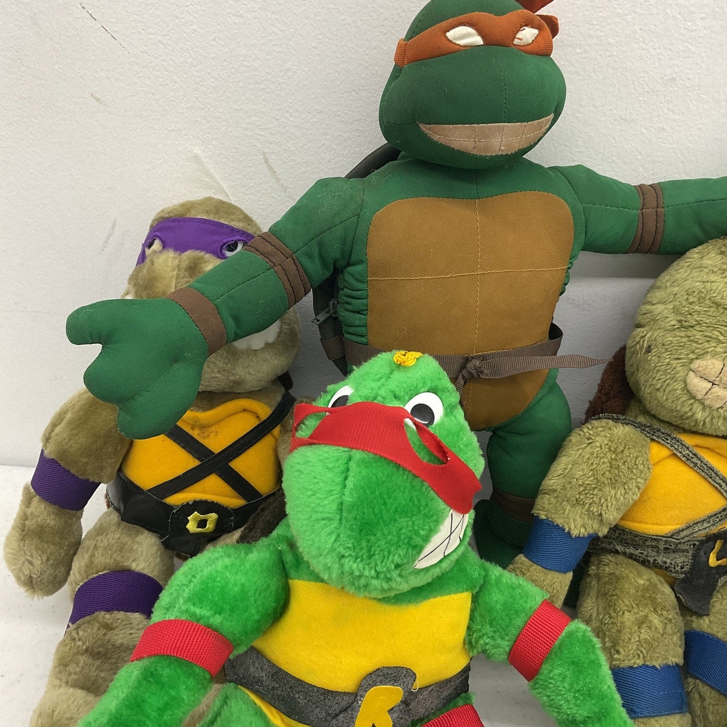 Vintage TMNT Teenage Mutant Ninja Turtles Plush Dolls Toys LOT 5 lbs Preowned - Warehouse Toys