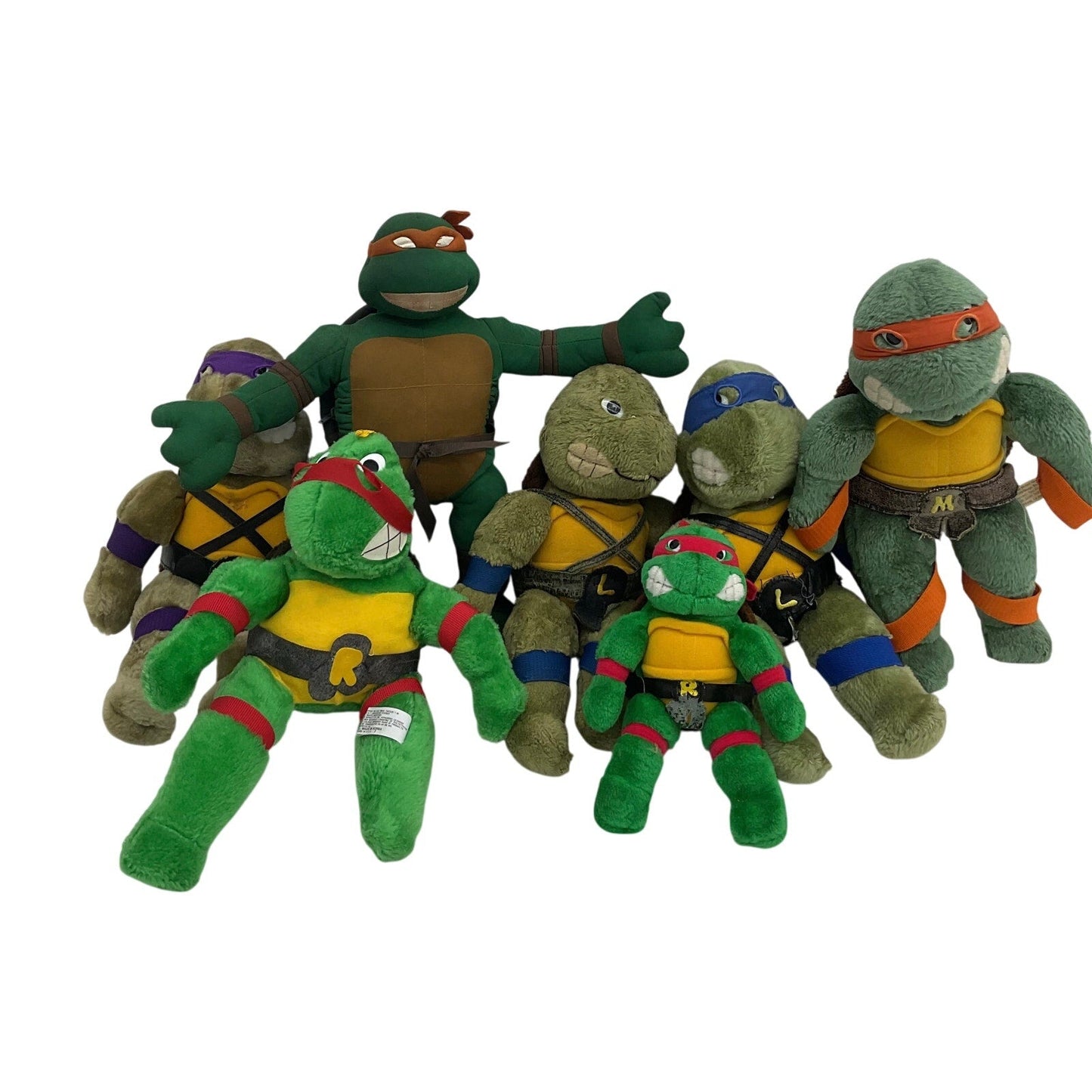 Vintage TMNT Teenage Mutant Ninja Turtles Plush Dolls Toys LOT 5 lbs Preowned - Warehouse Toys