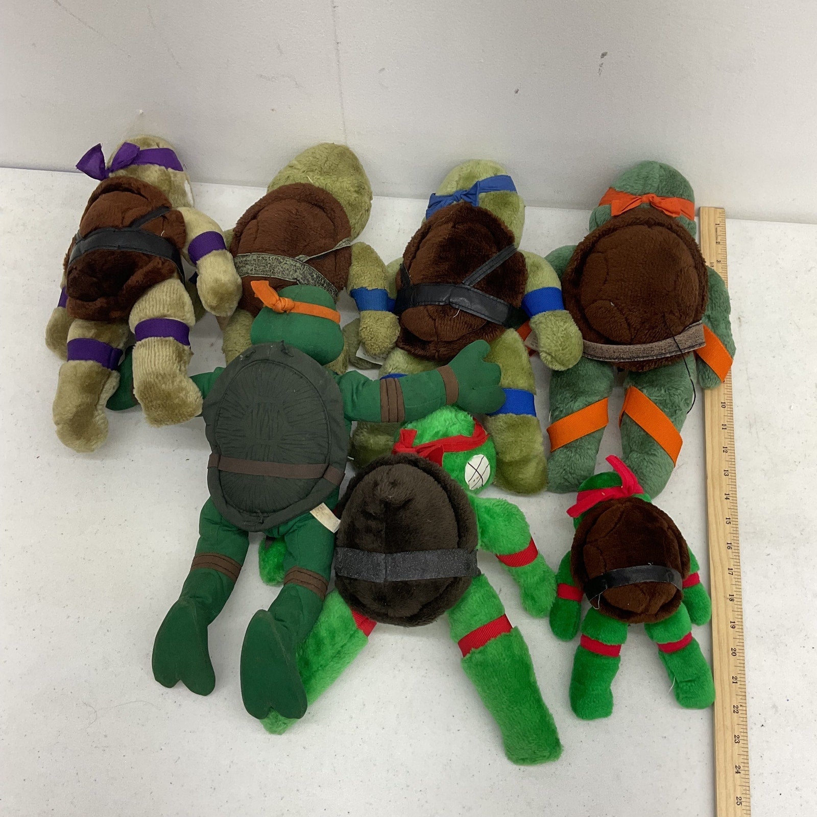 Vintage TMNT Teenage Mutant Ninja Turtles Plush Dolls Toys LOT 5 lbs Preowned - Warehouse Toys