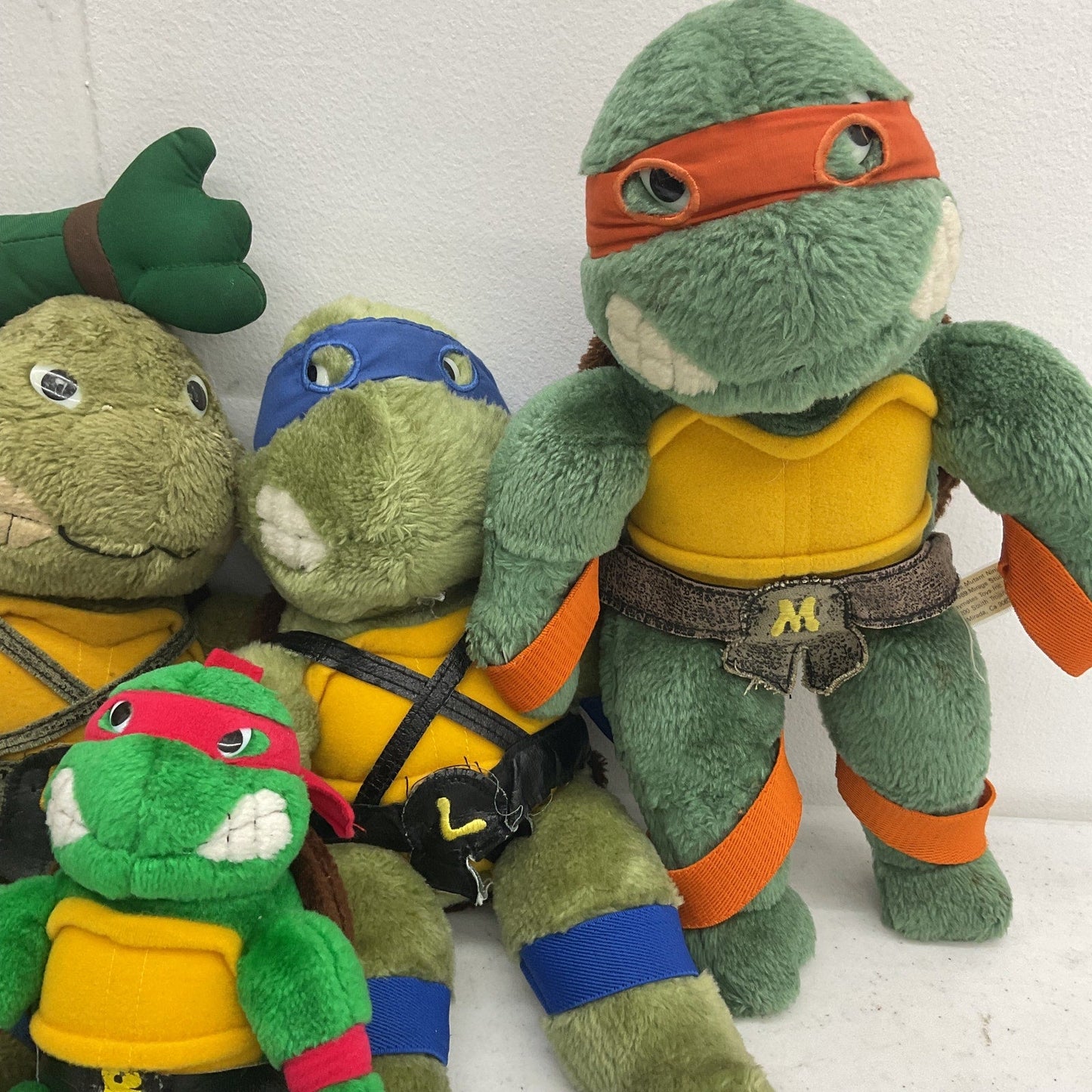 Vintage TMNT Teenage Mutant Ninja Turtles Plush Dolls Toys LOT 5 lbs Preowned - Warehouse Toys