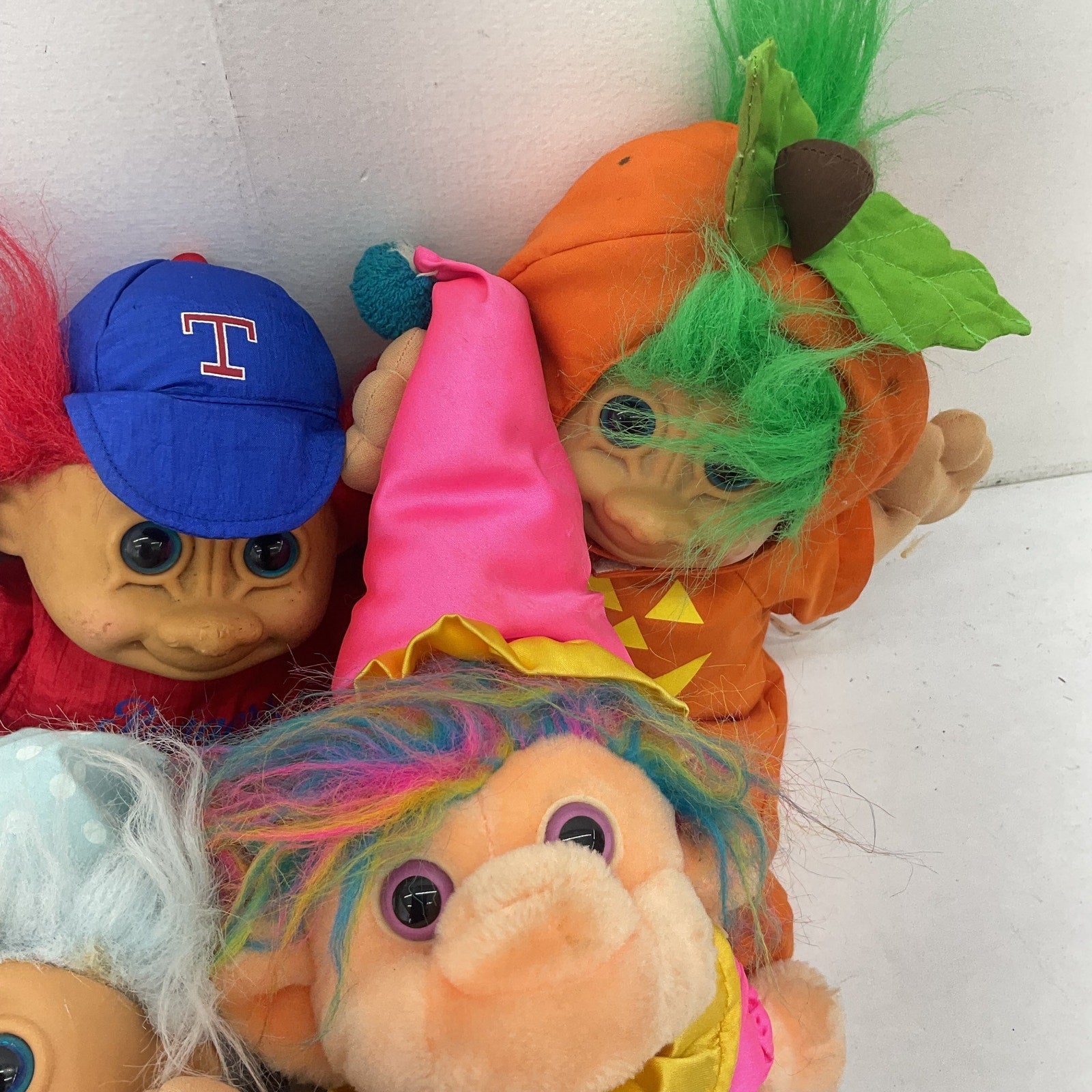 Vintage Treasure Troll Dolls Russ Berrie & Others LOT 5 lbs Trollkins Backpack - Warehouse Toys