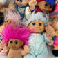 Vintage Treasure Troll Dolls Russ Berrie & Others LOT 5 lbs Trollkins Backpack - Warehouse Toys