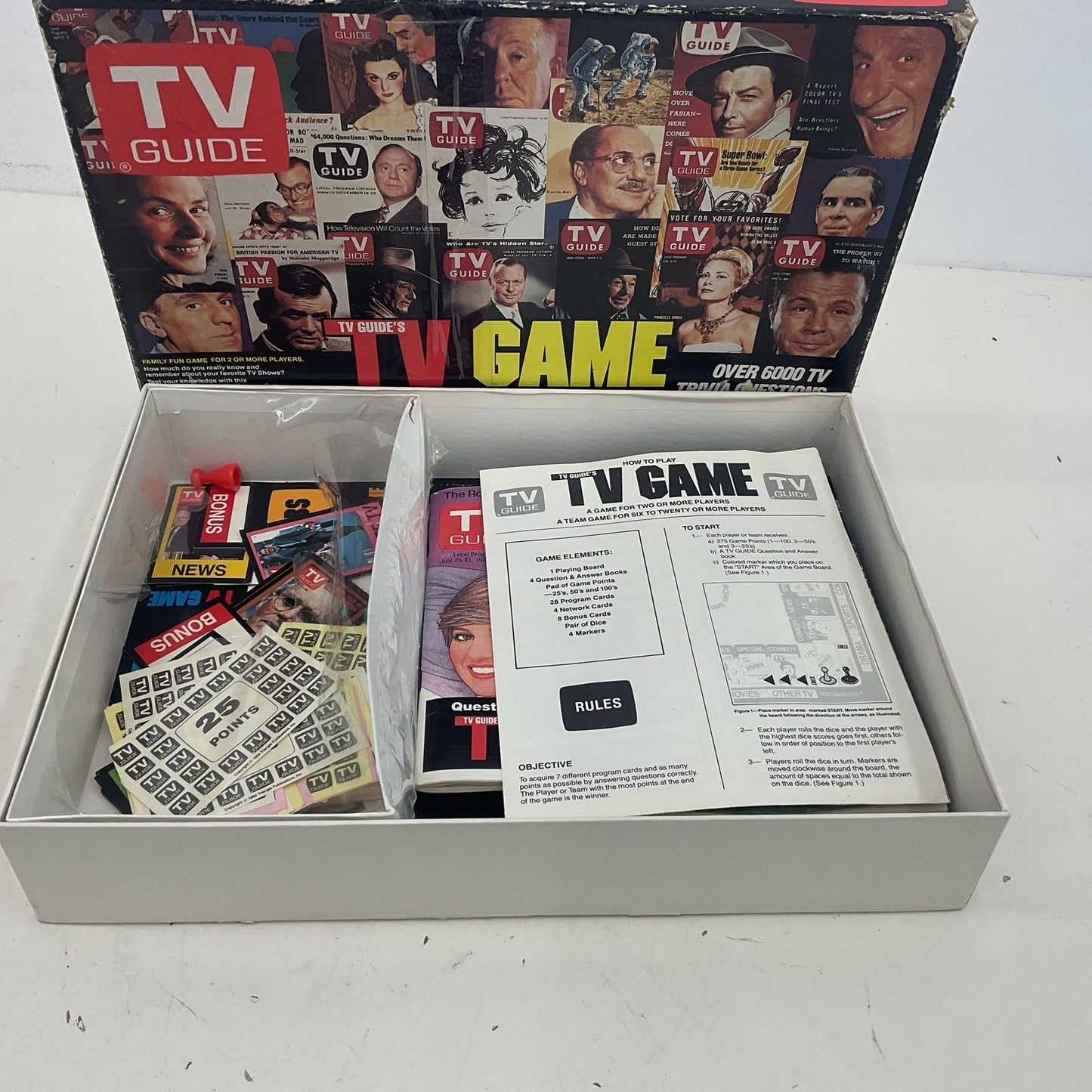 Vintage TV Guide TV Game Trivia Question Board Game in Box Preowned SOLD AS IS - Warehouse Toys