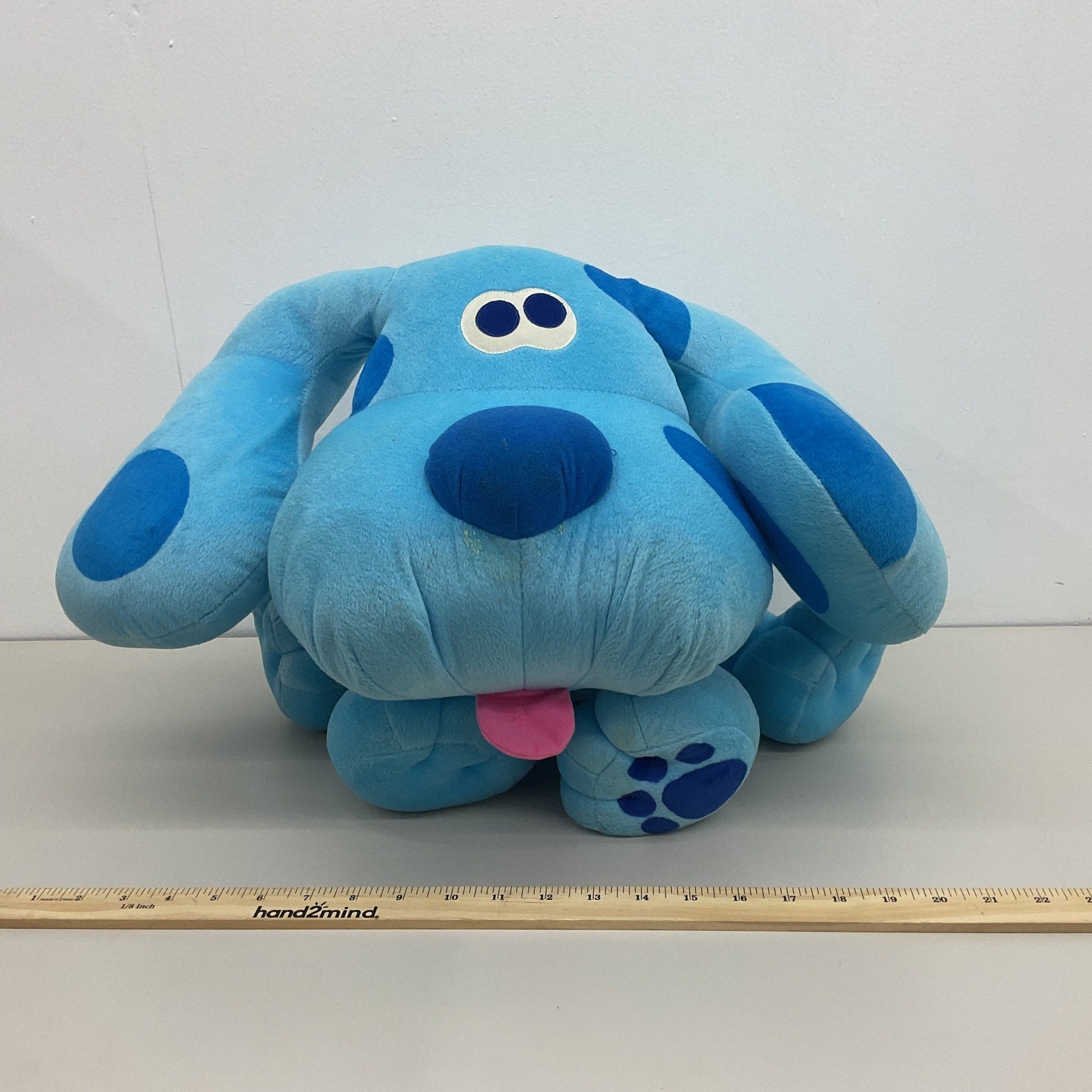 Vintage Tyco Nick Jr. Blue's Clues Blue Dog Large Jumbo Plush Doll Preowned - Warehouse Toys