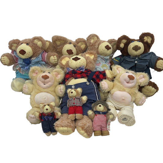 Vintage Xavier Roberts Furskins Country Home Teddy Bears Preowned LOT 12 lbs! - Warehouse Toys