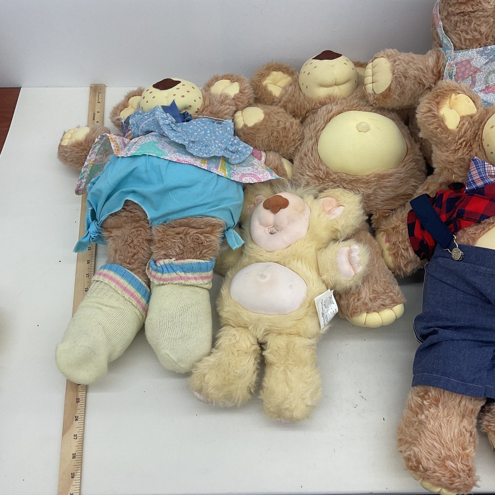 Vintage Xavier Roberts Furskins Country Home Teddy Bears Preowned LOT 12 lbs! - Warehouse Toys