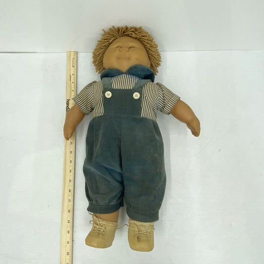 VTG 1980s David Craft Cute Cousins Rubber Faced Plush Doll in Overalls Toy - Warehouse Toys