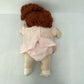 VTG 1982 Handmade Yarn Hair Plush Baby Doll in Bunny Themed Dress Used - Warehouse Toys