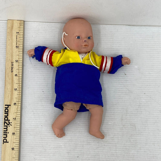 VTG 1998 Cititoy Baby Doll Blue Eyes Soft Body Rubber Hands Legs Head Used - Warehouse Toys