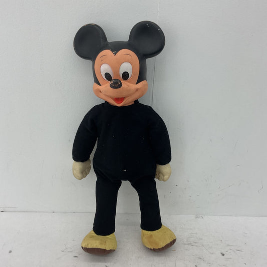 VTG 60s 70s Disney Marching Mickey Mouse Black Stuffed Animal Toy - Warehouse Toys