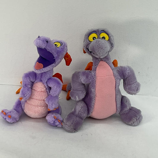 VTG 80s LOT 2 Disney World Epcot Center Figment Dragon Mascot Plush Dolls Toys - Warehouse Toys