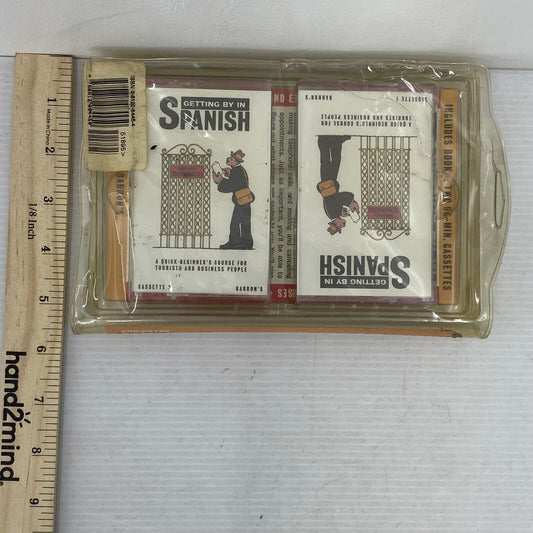 VTG Barrons Getting By in Spanish Learning Language Cassette Tapes Set - Warehouse Toys