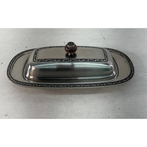 VTG Japan Oneida 18/6 Stainless Steel Mediterranea Serving Dish Platter w/ Lid - Warehouse Toys