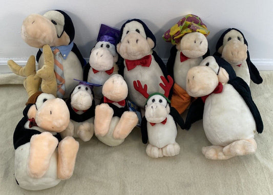 VTG LOT 10 1980s Dakin Bloom County Opus Penguin Plush Doll Toys 80s - Warehouse Toys