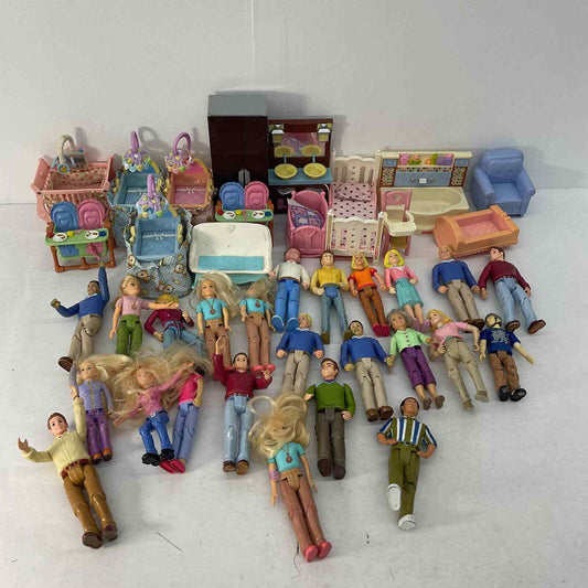 VTG LOT 13 lbs Fisher Price Loving Family & Other Similar Toy Figures Mom Dad - Warehouse Toys