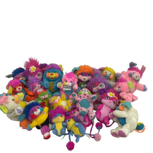 VTG Lot 13lbs 80s and New Popples Pink Multicolor Mixed Stuffed Animal Preowned - Warehouse Toys