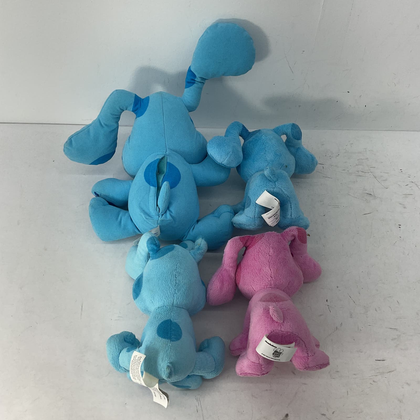 VTG LOT Nick Jr Blues Clues Magenta Dog Character Plush Dolls Toys Preschool - Warehouse Toys