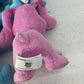 VTG LOT Nick Jr Blues Clues Magenta Dog Character Plush Dolls Toys Preschool - Warehouse Toys