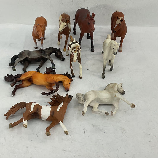 VTG LOT of 10 Papo Breyer etc Horse Stallion Pony Animal Figures Toys Used - Warehouse Toys