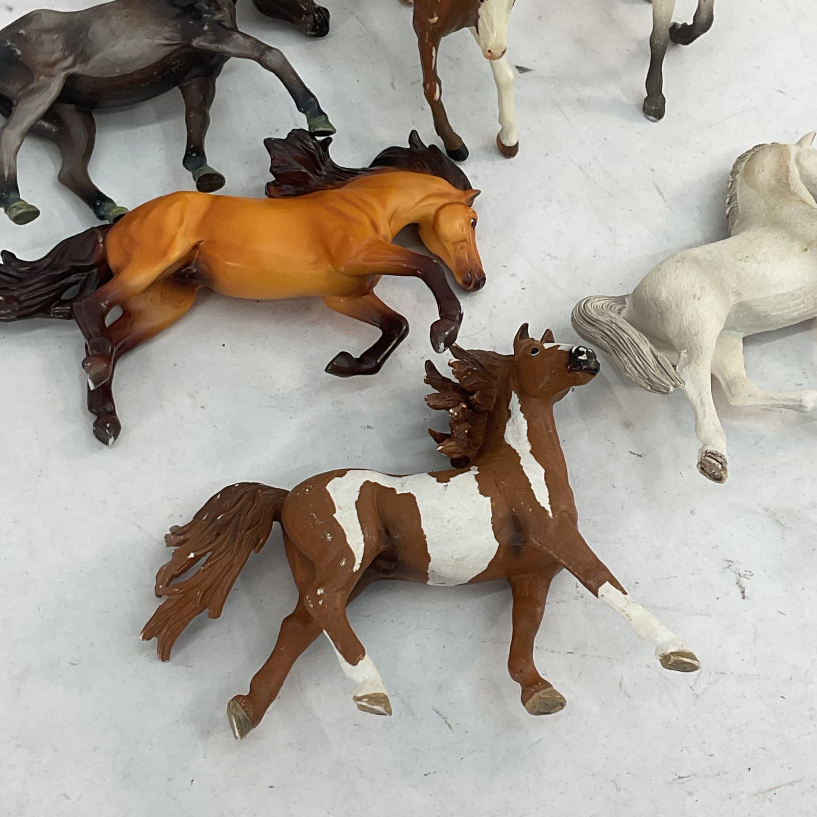 VTG LOT of 10 Papo Breyer etc Horse Stallion Pony Animal Figures Toys Used - Warehouse Toys