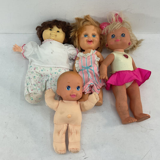 VTG LOT of 4 Baby Dolls Magic Nursery PJ Sparkles Mattel Used AS IS - Warehouse Toys