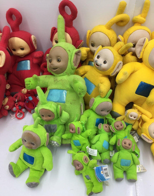 VTG LOT of 55 Teletubbies Plush Toys Laa Laa Dipsy Tinky Winky Po PBS Kids Dolls - Warehouse Toys