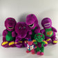 VTG LOT Of 6 Barney & Friends Plush Dinosaur Toys Figures Stuffed Animal Pbs Used - Warehouse Toys