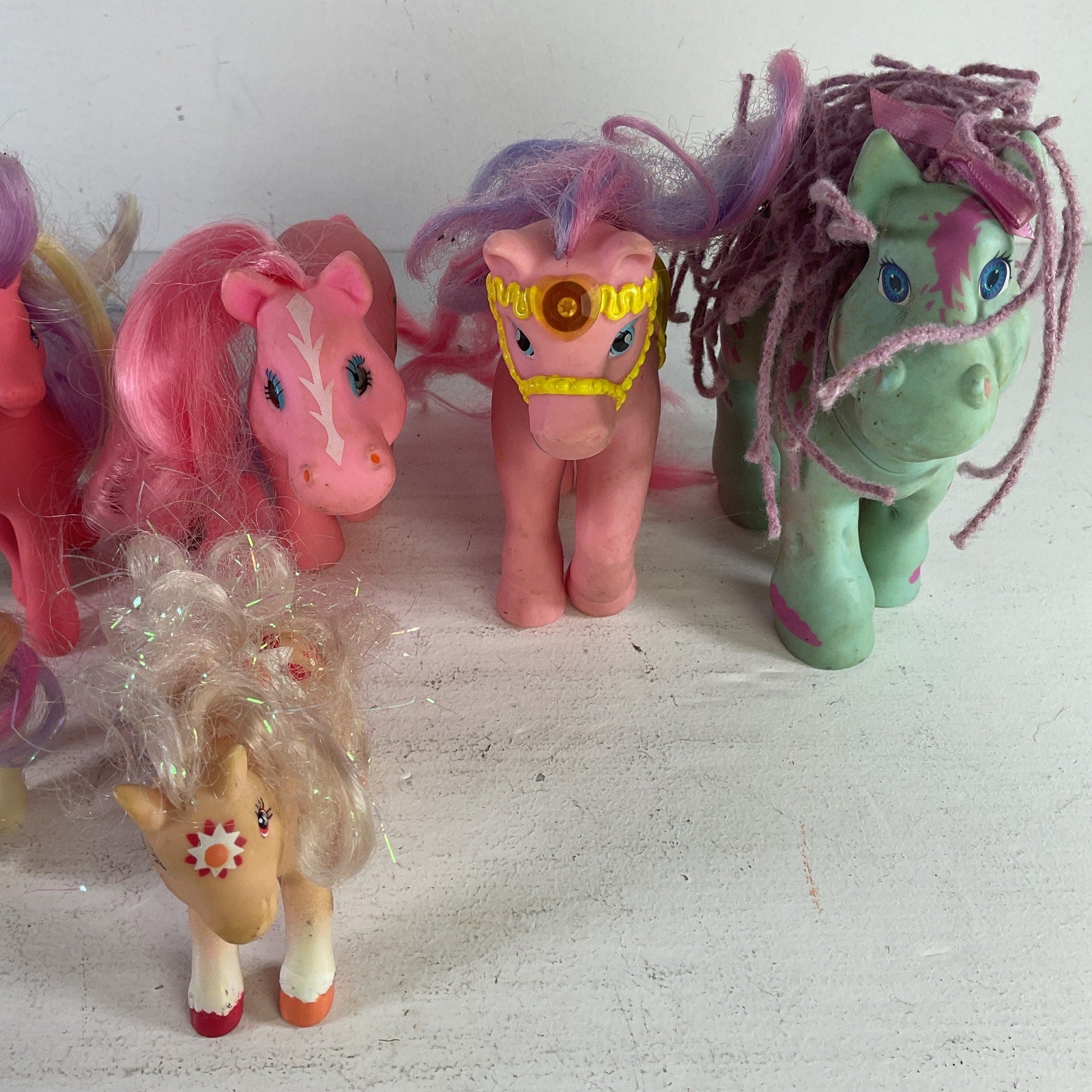 VTG Lot of 8 Various Pony Toys Lot My Little Pony Toy Animal Figure - Warehouse Toys