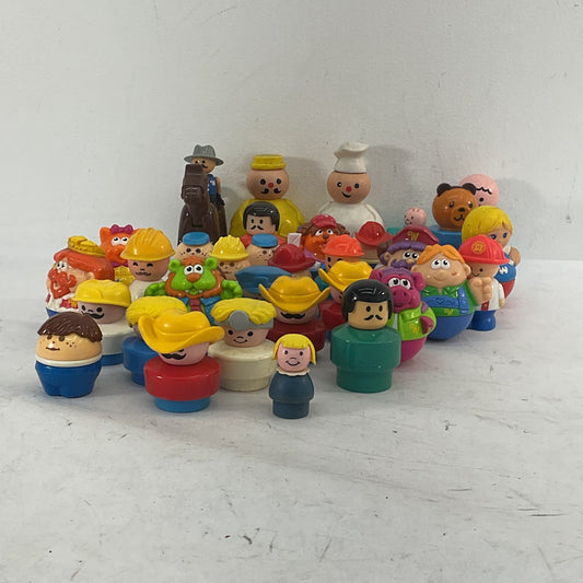 VTG LOT Playskool Fisher Price Little People Wooden Plastic Humanoid Toy Figures - Warehouse Toys