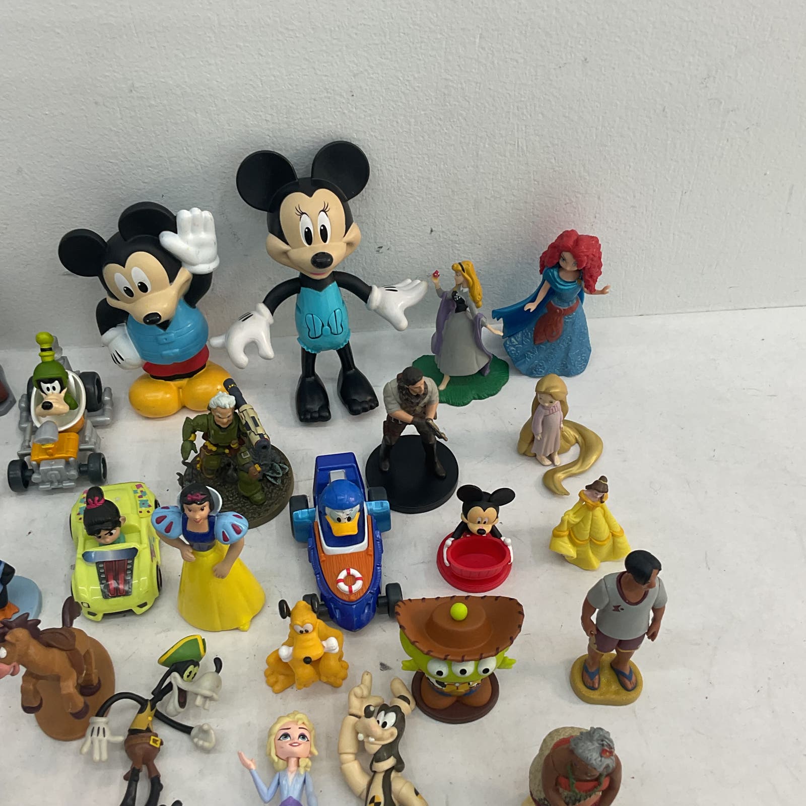 VTG & Modern Disney Character Toy Figures Cake Toppers Mickey Princesses Used - Warehouse Toys