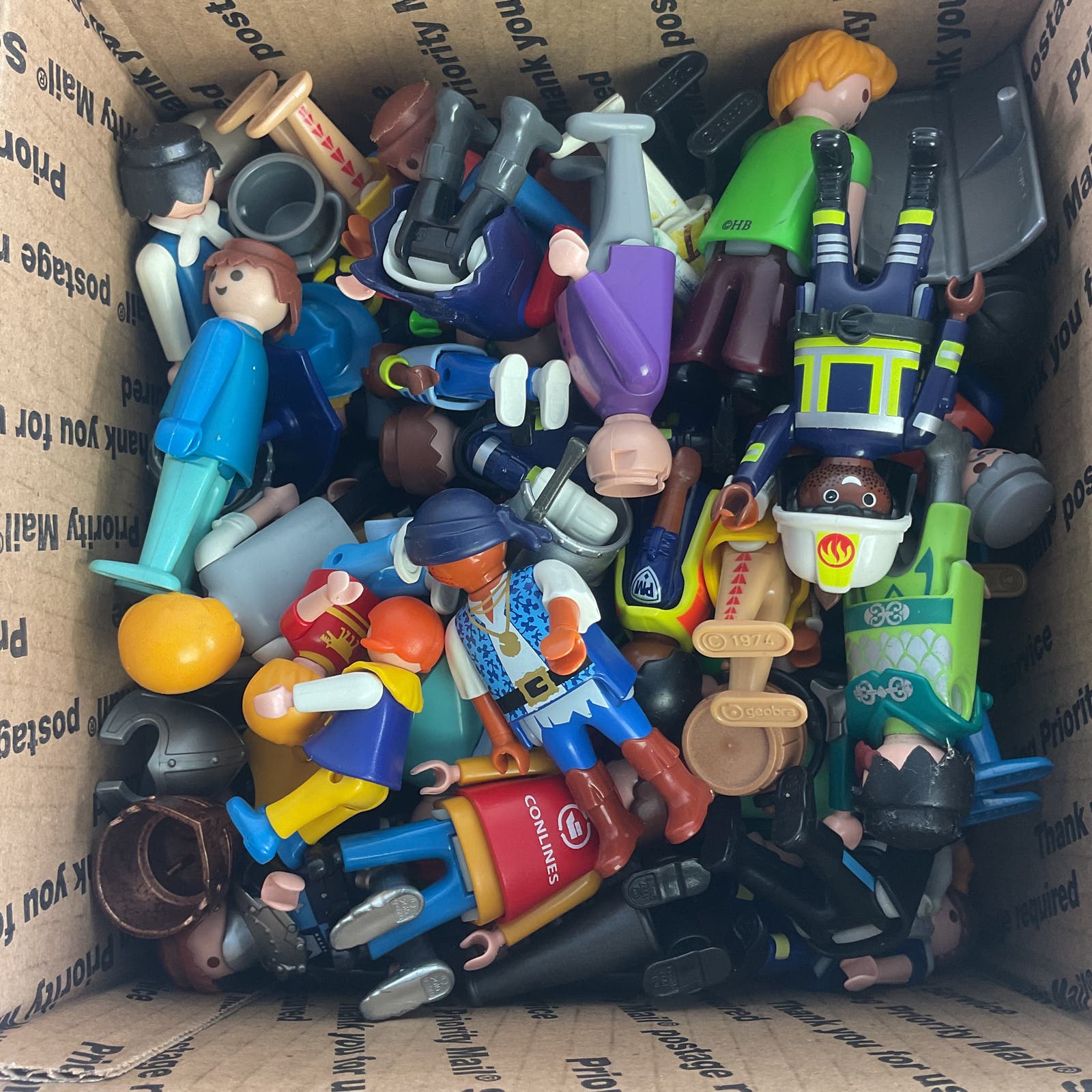 VTG & Modern LOT 2 lbs Playmobil Geobra Action Figure Toys Collectibles - Warehouse Toys