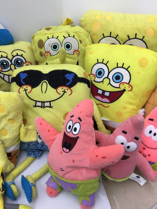 VTG & Modern LOT 22 SpongeBob SquarePants Patrick Nickelodeon TY Plush Toys Used - Warehouse Toys